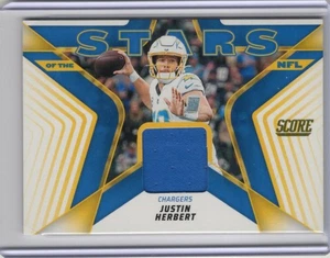 2025 Score - Stars of the Nfl Justin Herbert #SNJ-JHT Jersey (MEM) - Picture 1 of 2