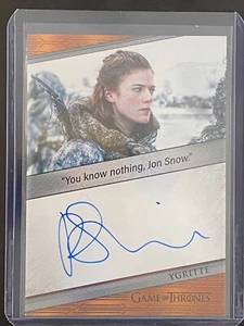 Rose Leslie Ygritte Quotable Auto 2024 Renon GoT Leggende del Regno - Foto 1 di 2