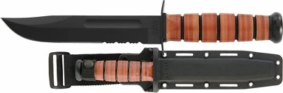 KABAR 5019 US ARMY Combo Edge Fighting, Survival  Knife Plastic Sheath 5019 - Image 1 of 3