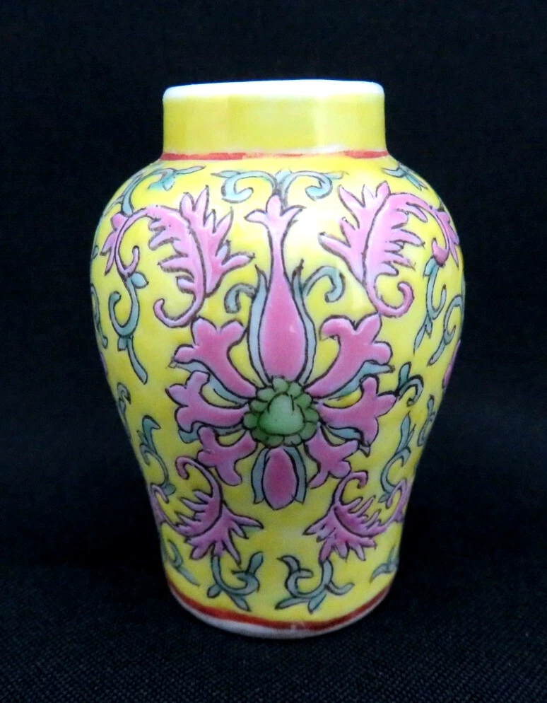 陶瓷黄色1900-1940 中国古董花瓶| eBay