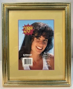 8x10 Vintage Intercraft Plastic Gold Plated Antique Engraved Picture Photo Frame - Picture 1 of 15