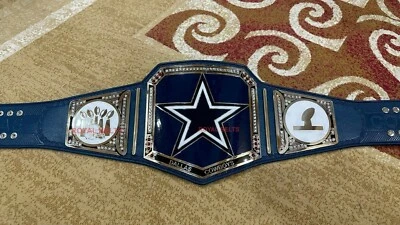 Cinturón Título Campeonato NFL Fútbol Dallas Cowboys Adulto Talla 2mm Latón Foto 1 de 4