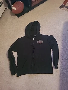 Nice Brooks And Dunn Last Rodeo Zip Up Hooded Sweatshirt - Picture 1 of 3