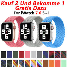 Armband Watch Bnad Strap Für Apple Watch 7 6 5 4 3 SE Geflochtenes Solo Loop