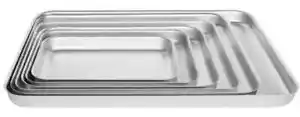 Aluminium Baking Tray Heavy Duty Bakewell Oven Roasting Dish Catering 38mm deep - Picture 1 of 5