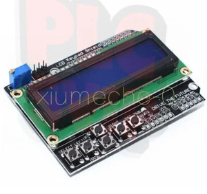 1602 LCD Board Keypad Shield Blue Backlight For Arduino Duemilanove Robot NEW - Picture 1 of 4