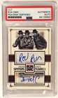 Darryl McDaniels Joseph Simmons RUN DMC DUAL Signed Custom Auto CARD 1/1 PSA/DNA