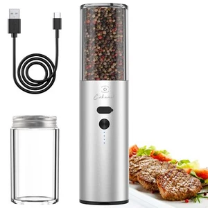 Newly Upgraded Electric Salt Or Pepper Grinder Usb Rechargeable Pepper Grinder W - Picture 1 of 7