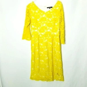 Alex Marie Dress 3/4 Sleeve Zip Back Knee Length All Over Lace size 8 EUC - Picture 1 of 9