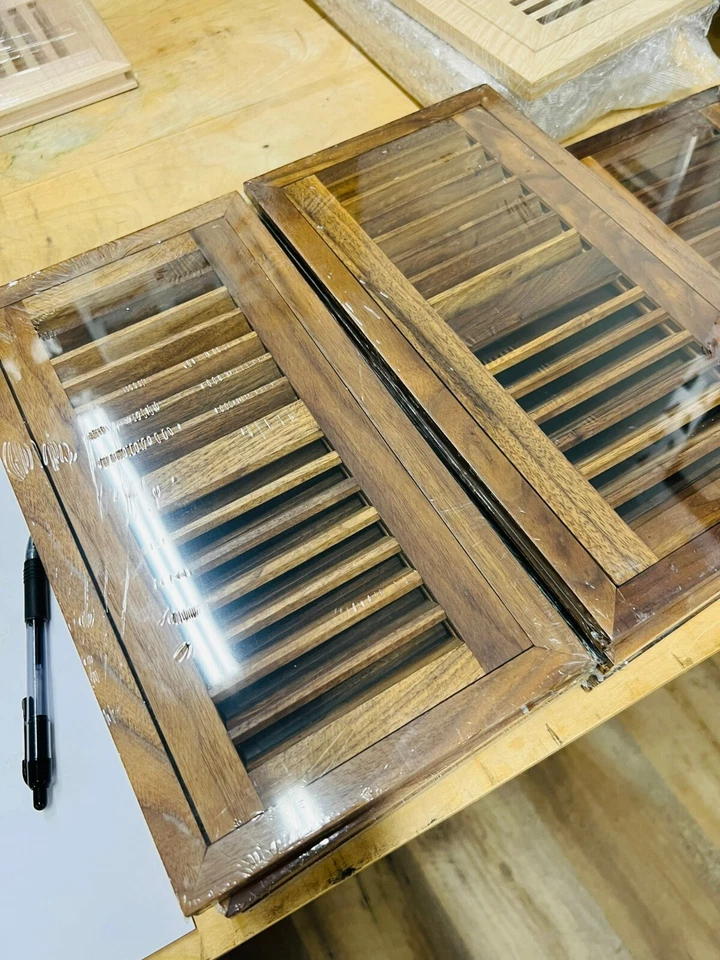 Ventilação de descarga natural de nogueira pré-acabada - Imagem 1 de 4