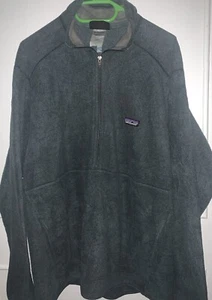 Maglione pullover Patagonia Synchilla mezza zip pile verde adulto taglia large 2008 - Foto 1 di 10