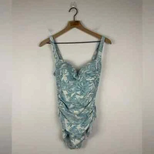 Nip tuck Swim Oasis Joanne Blue Tropical Print One Piece Swimsuit Women’s Size 8 - Bild 1 von 6