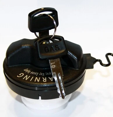 OEM Replacement LOCKING Gas Filler Fuel Tank Cap With Keys Strap GMC TRUCK SUVs - Image 1 of 4