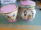 Official Disney Beauty And The Beast Mrs Potts And Chip Cup Zip Up Coin Purses