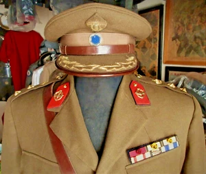 UNIQUE GREEK HELLENIC LIEUTENANT COLONEL SUPPLY MILITARY UNIFORM - Picture 1 of 12