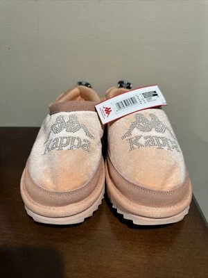 Kappa подлинный Mule 4 персиковый черный тапочки женский размер 8 новый с ярлыками - Изображение 1 из 4