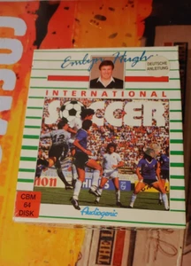 Emlyn Hughes International Soccer Commodore 64 (disco, manual, caja) funciona 8 bits - Imagen 1 de 3