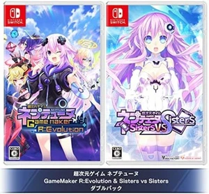 Switch Neptunia Game Maker R:Evolution & Sisters vs Sisters Double Pack 2 F/S - Picture 1 of 7