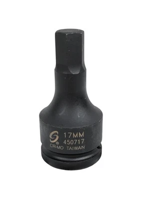 17mm - Impact Hex CR-MO Bit Socket 98mm Length 3/4" Drive Metric Sizes - Image 1 of 4