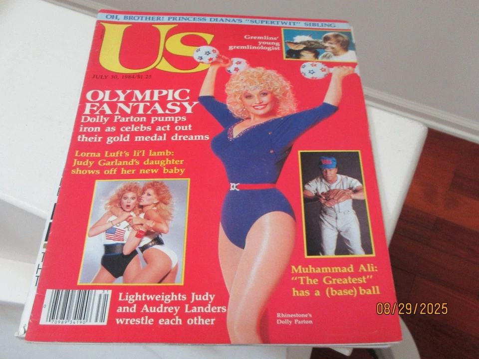 US Magazine , July 30 , 1984 , Rhinestone's Dolly Parton ,  Olympic Fantasy - Image 1 of 1