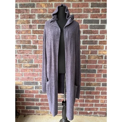 Barefoot Dreams Cozychic Lite hooded robe - purple - lavender - size XL - Image 1 of 4