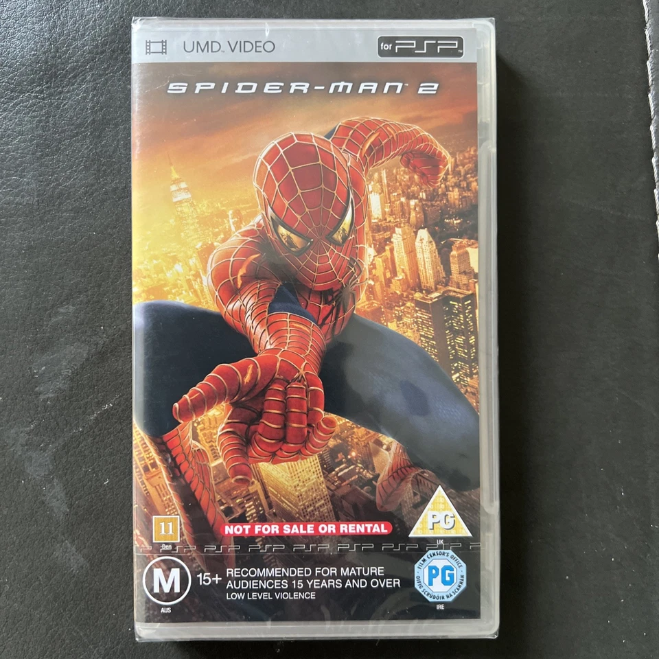 Spider-Man 2 - UMD Video Sony PSP - Tobey Maguire 2004 - PAL - Region 2 & 4 New - Image 1 of 3