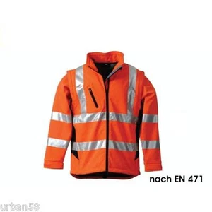 Warnschutz Softshelljacke Softshell Jacke Weste Membrane EN471 warnorange EN 471 - Bild 1 von 1