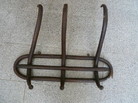 Antique Wooden  Wood Thonet  Hat Coat Rack Split Rounded Bentwood Artisan Cover