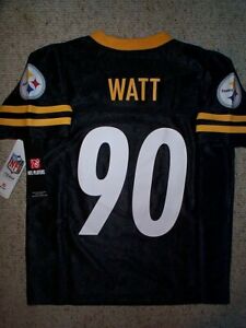 (2021-2022) Pittsburgh Steelers TJ WATT nfl Jersey YOUTH KIDS BOYS (m-med-medium
