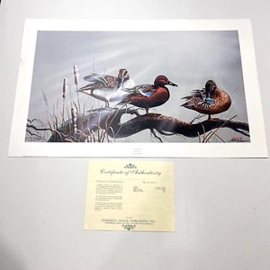First Light Phillip Crowe Signed & Numbered w/coa Duck Art Print 1989 - Picture 1 of 14