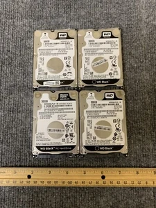 Lote de 4 discos duros Western Digital WD Black WD5000LPLX-08 2,5" 500 GB HDD - Imagen 1 de 3