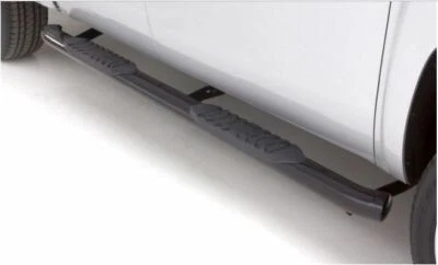 Nerf Bar W/Pads 5 Inch Oval Black Steel Fits: 2005-2019 Toyota Tacoma DOUBLE Cab - Image 1 of 2