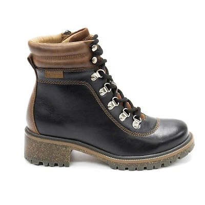 Mujeres Patrizia Expedition Botas Informales de Cuero Sintético Negras con Cordones NUEVAS Foto 1 de 4