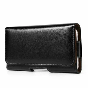 Cell Phone Belt Clip Loops Holster Carry Pouch Premium Leather Wallet Case Cover - Picture 1 of 40