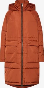 Only Women's Dip Ochre Puffer Coat W/ Hood & Front Pockets Size S MSRP $180 - Picture 1 of 10
