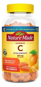 Nature Made Vitamin C Gummies Extra Strength 500 mg per Serving 180 Gummies - Picture 1 of 2
