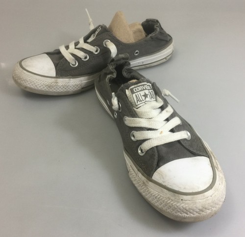 Scarpe da ginnastica Converse All Star donna 7 grigie in tela con calci bassi