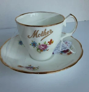Vintage Teacup Saucer Set. Mother's Day.Made in England. Cottage. Free Shipping - Picture 1 of 4