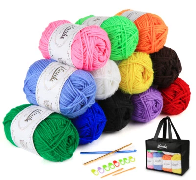 10-12er Häkelgarn Wolle Polyacryl Garn Wolle Zum Stricken Acrywolle Zum Häkeln - Bild 1 von 4