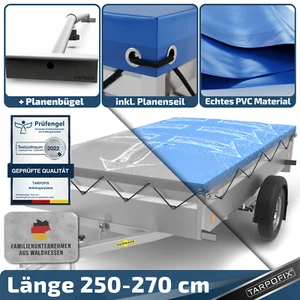 Lona de remolque lona plana opcional Barra de lona para remolque de coche lona impermeable - Imagen 1 de 13
