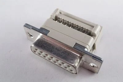 17-DAFR-A15S Amphenol D-Sub Connector Socket for Flat Ribbon Cable Vert 15 A IDC - Image 1 of 4