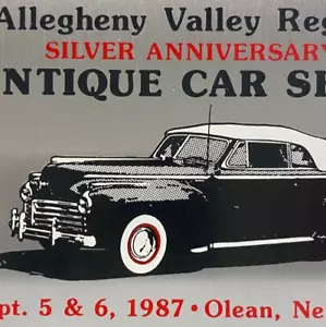 1987 Allegheny Valley Region Antique Car Show Meet AACA Olean New York Plaque - Picture 1 of 3
