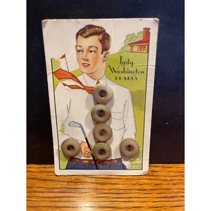 Lady Washington Pearls 1/2" Round Vintage Buttons Set of 6 - Picture 1 of 5