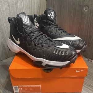 Nike FORCE SAVAGE PRO SHARK Cleats BLACK 923306-010 Promo Men's size 14 - Picture 1 of 9