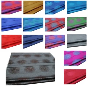 Faux Silk Brocade (Aster Flower Ball)Jacquard Damask Kimono Fabric Material*BY5 - Picture 1 of 37