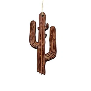 Cactus - Cedar Ornament - Picture 1 of 4