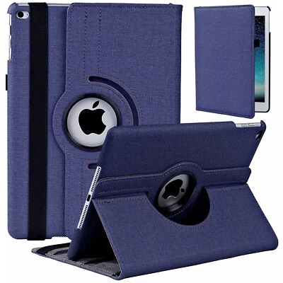 iPad Rotating Case Fabric 360 For iPad Mini 4 5 6 7 Pro 9.7 12.9 Air 11 13 M2 M3 - Image 1 of 4