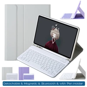 Magnetic Bluetooth Keyboard Smart Case Cover For iPad 9.7 2018 2017/Air 2 Tablet - Picture 1 of 15