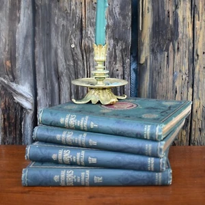 Antique 1896 National Burns Books George Gilfillan Embossed Covers Set of 4 - Picture 1 of 11