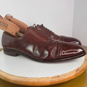 Zapatos de vestir Allen Edmonds Fifth Avenue caoba puntera Oxford talla 13D preppy - Imagen 1 de 9